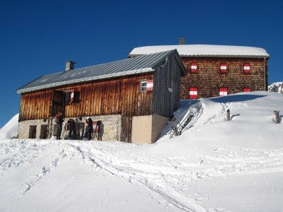 Winterraum u chaty Hofpürglhütte