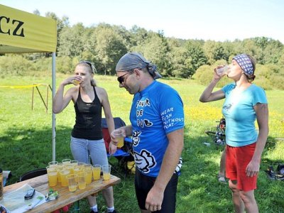 občerstvení po doběhu