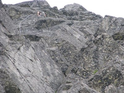 Stoupáme na Čierný štít Puškášovým pilierom