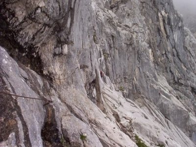 traverz východní stěnou