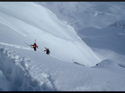 Kuloár na ledovcové plato pod Granatspitze