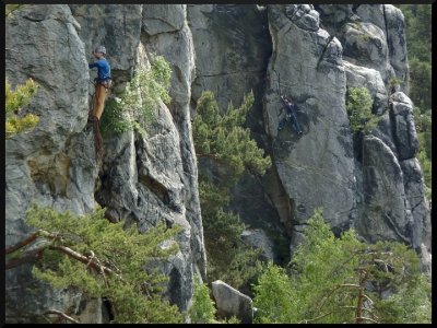 Happy v Západní cestě na Střední věž