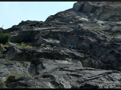 Dvojka leze po nás Ocelovou niť - klíčová délka 8-/8