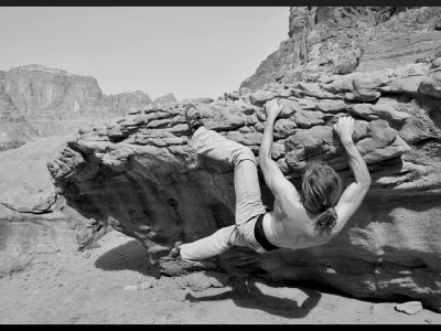 Bouldering ve Wadi Rum