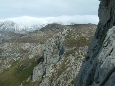 pár kilometrů od moře už byl sníh