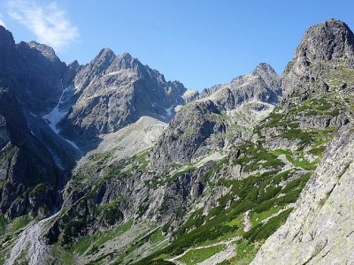 Pohled do Meděné a Veľké Zmrzlé doliny