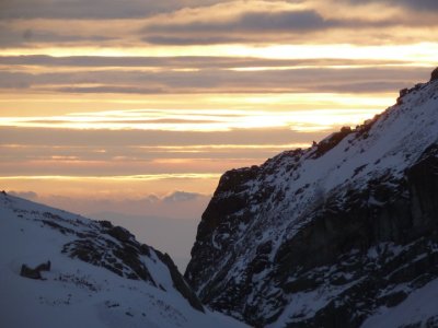 Večer na hřebeni s nádechem romantična.