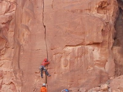 Lezení v Jordánském Wadi Rum