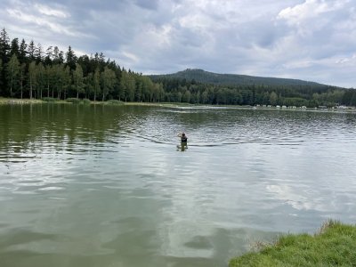 První jde z vody Eva Šolcová