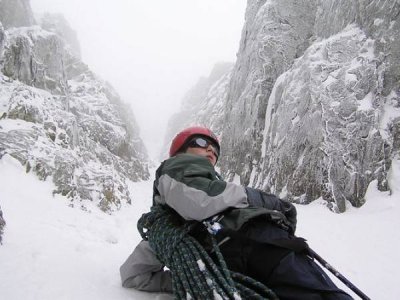 výstup Červeným žlabem