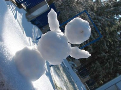 Sněhuláček na Buchťáku