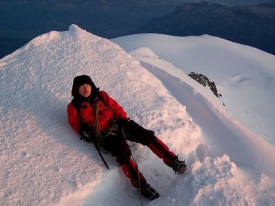 dva kroky od vrcholu - Mont Blanc