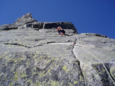 nádherné lezení na Aiguille de l´M