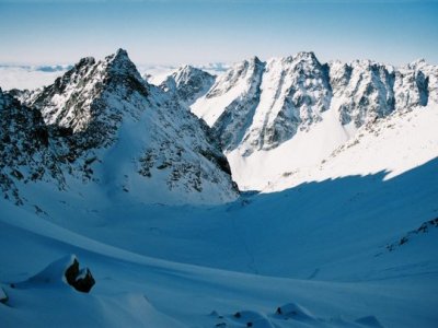 aruzový výhled v sedle Váha