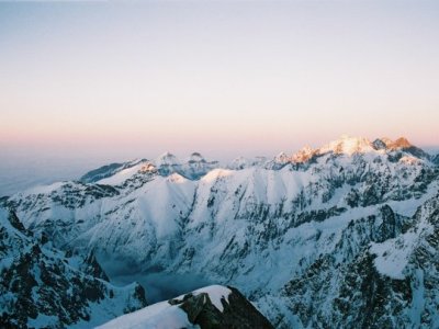 poslední slunce nad Tatrami